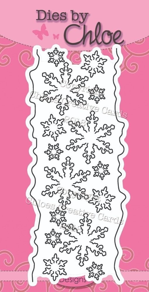 Dies by Chloe - CHCC-047 Snowflake Border with matching stamp set JUL044 **REDUCED**