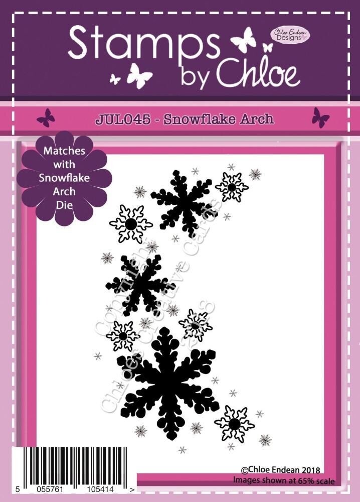 Stamps by Chloe - JUL045 Snowflake Arch
