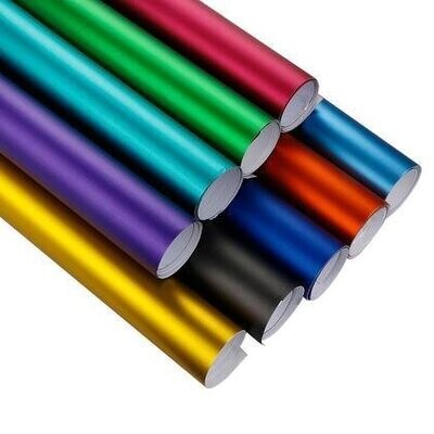 Vinyl Roll Metallic 300mm x 2m - SILVER Shinny