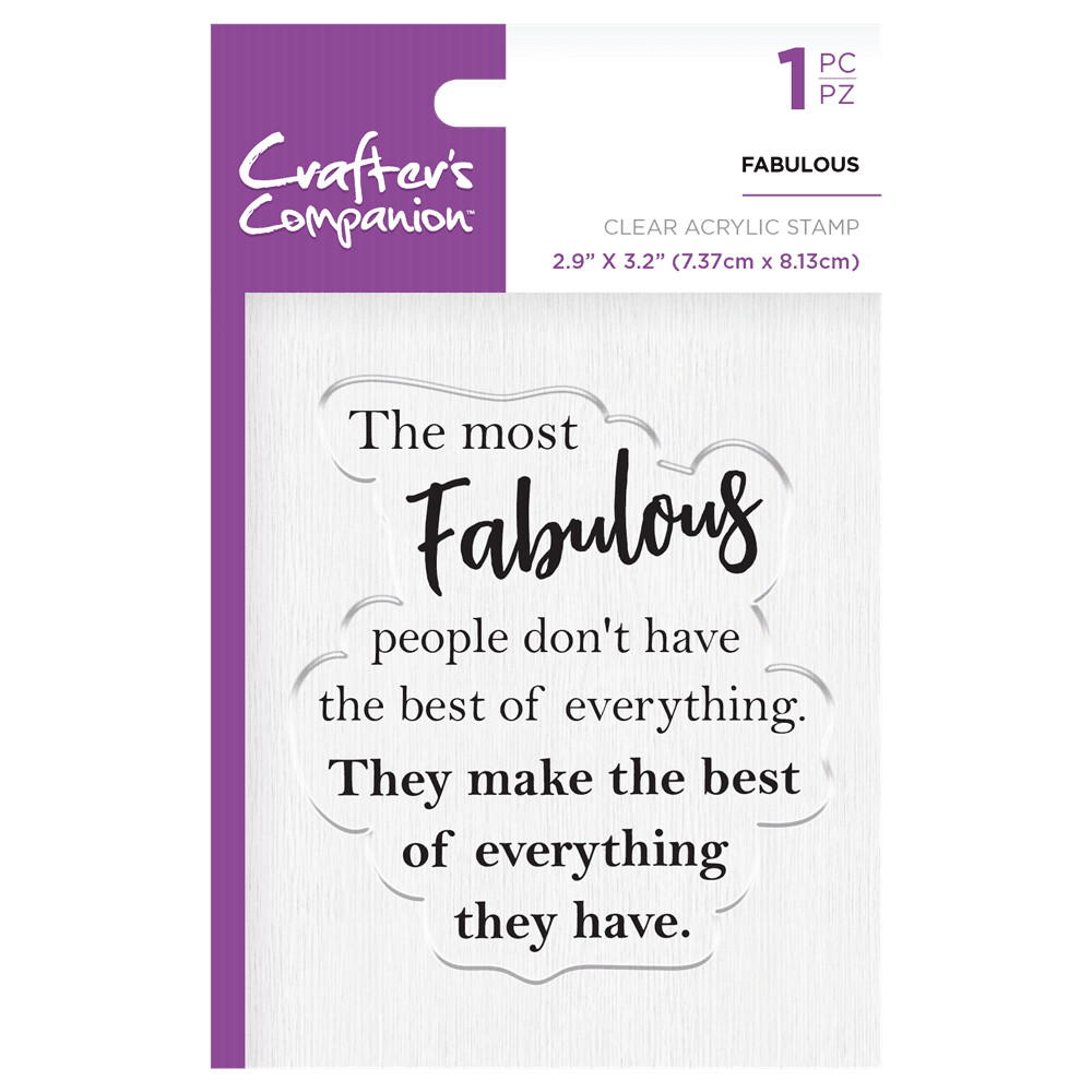 Crafter&#39;s Companion Stamps - FABULOUS