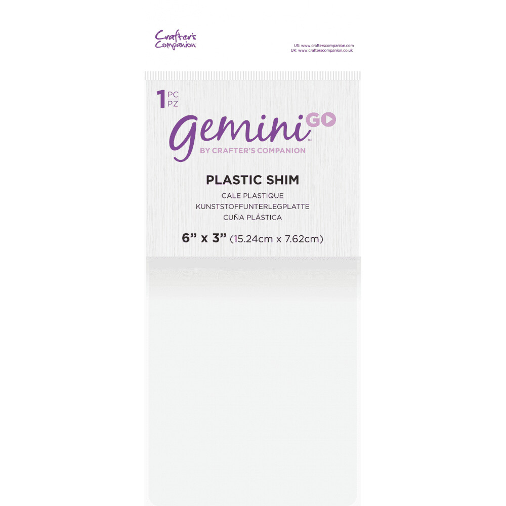 The Gemini GO PLASTIC SHIM by Crafter&#39;s Companion **Pre-Order**