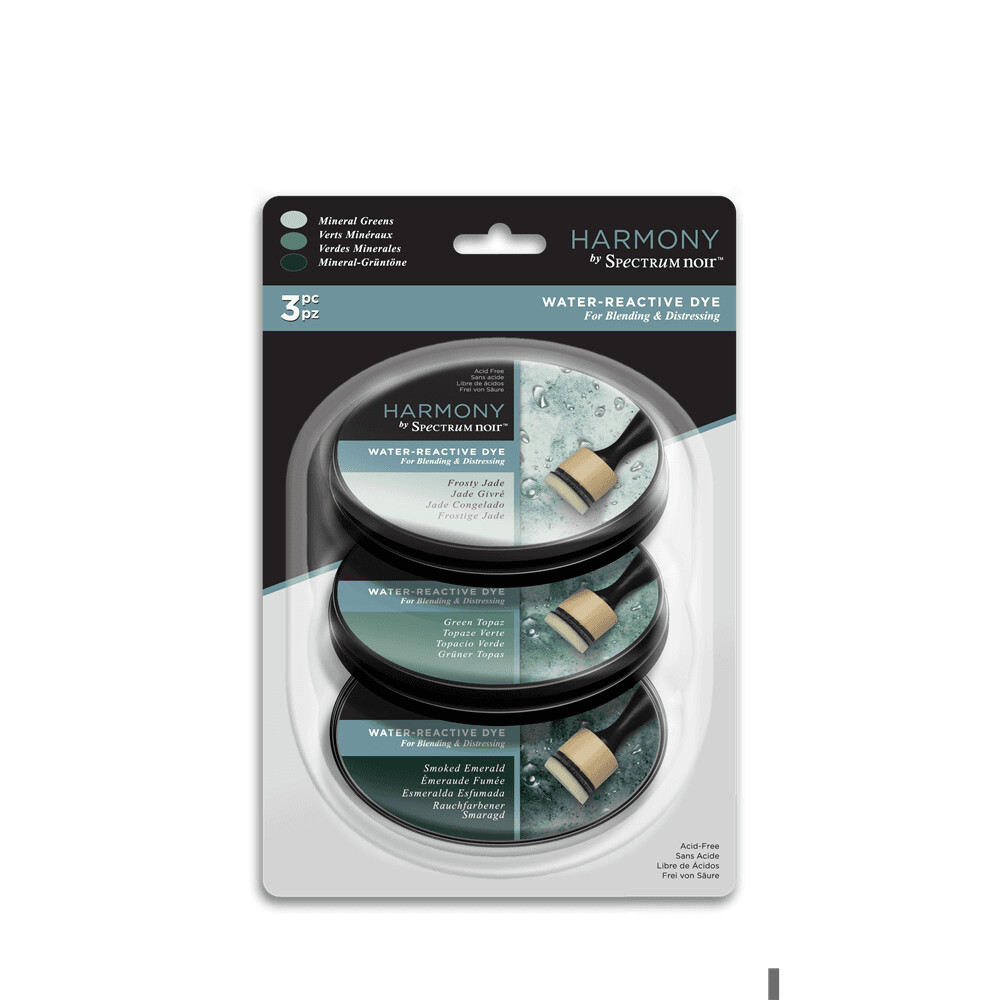 Spectrum Noir NEW Harmony Trio Ink Pads - MINERAL GREENS