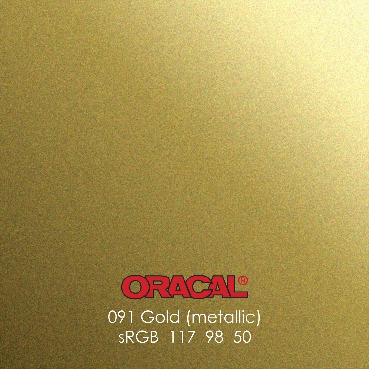 Vinyl Roll Metallic 300mm x 1m - GOLD Matt