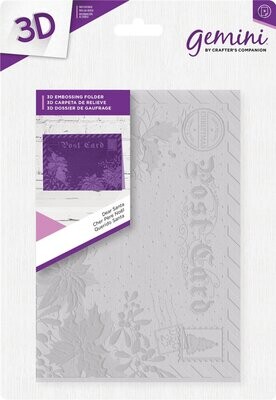 Gemini 3D Christmas Embossing Folder - DEAR SANTA