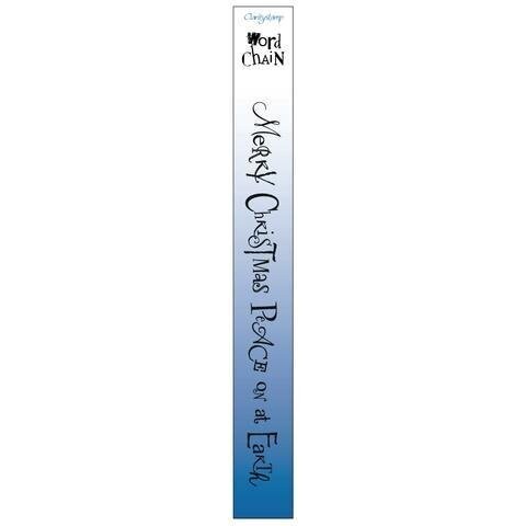 Clarity Stamps - Word Chain set #13 MERRY CHRISTMAS  **REDUCED**