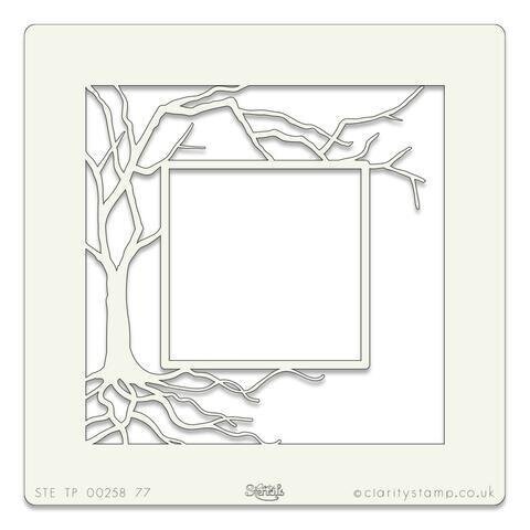 Clarity Stencils 7 X 7 TREE BOX  **REDUCED**