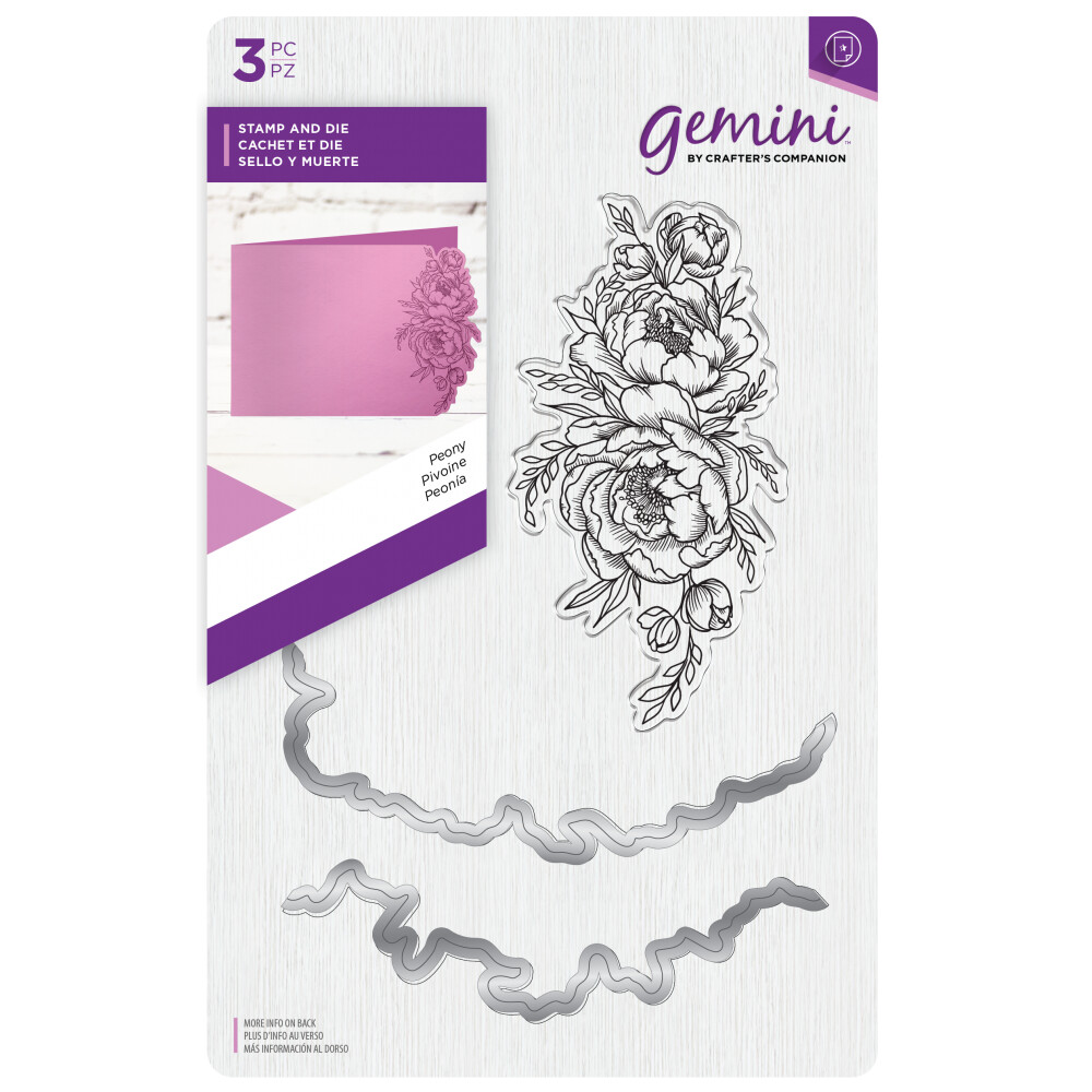 Crafter&#39;s Companion Stamp &amp; Die Set - PEONY