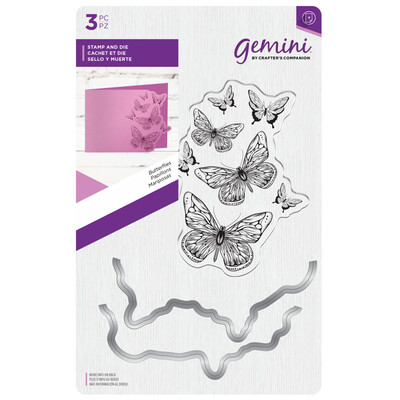 Crafter&#39;s Companion Stamp &amp; Die Set - BUTTERFLIES