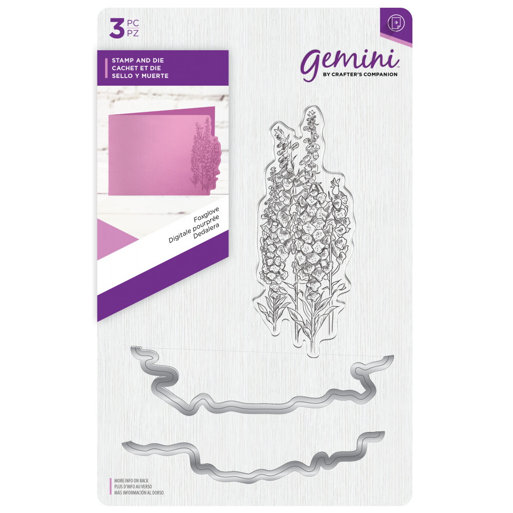 Crafter&#39;s Companion Stamp &amp; Die Set - FOXGLOVE