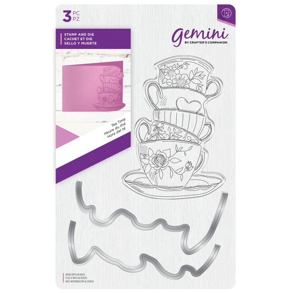 Crafter&#39;s Companion Stamp &amp; Die Set - TEA TIME