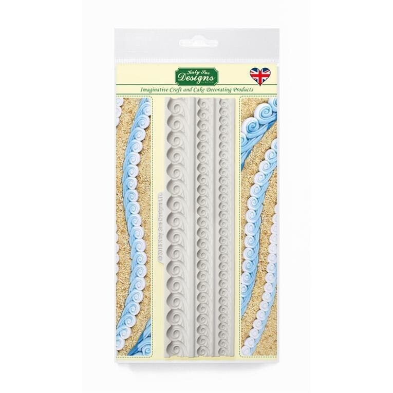 Katy Sue Designs Mould - SEA SWIRL BORDERS