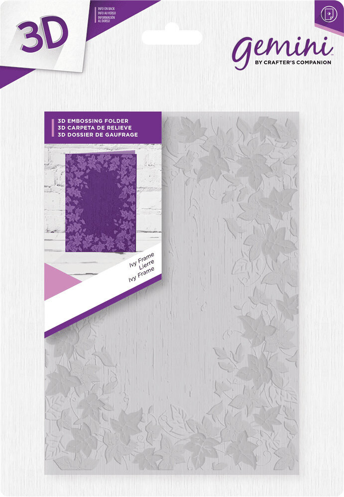 Gemini 3D Christmas Embossing Folder - IVY FRAME