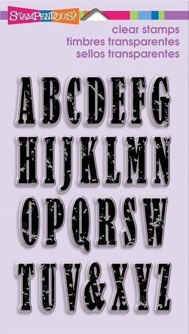 Stampendous - Clear Stamp - VINTAGE UPPERCASE