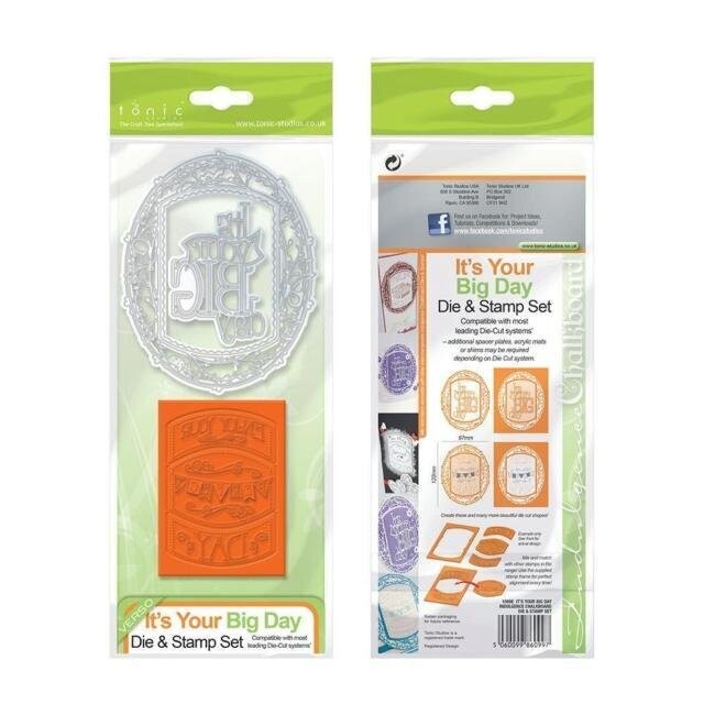 Tonic Die &amp; Stamp set - IT&#39;S YOUR BIG DAY