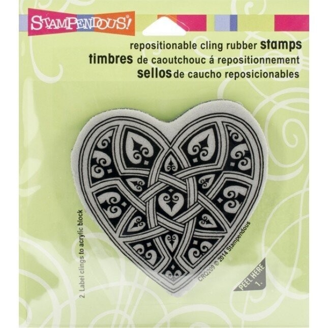 Stampendous Cling Rubber Stamp  - CLING GOTHIC HEART