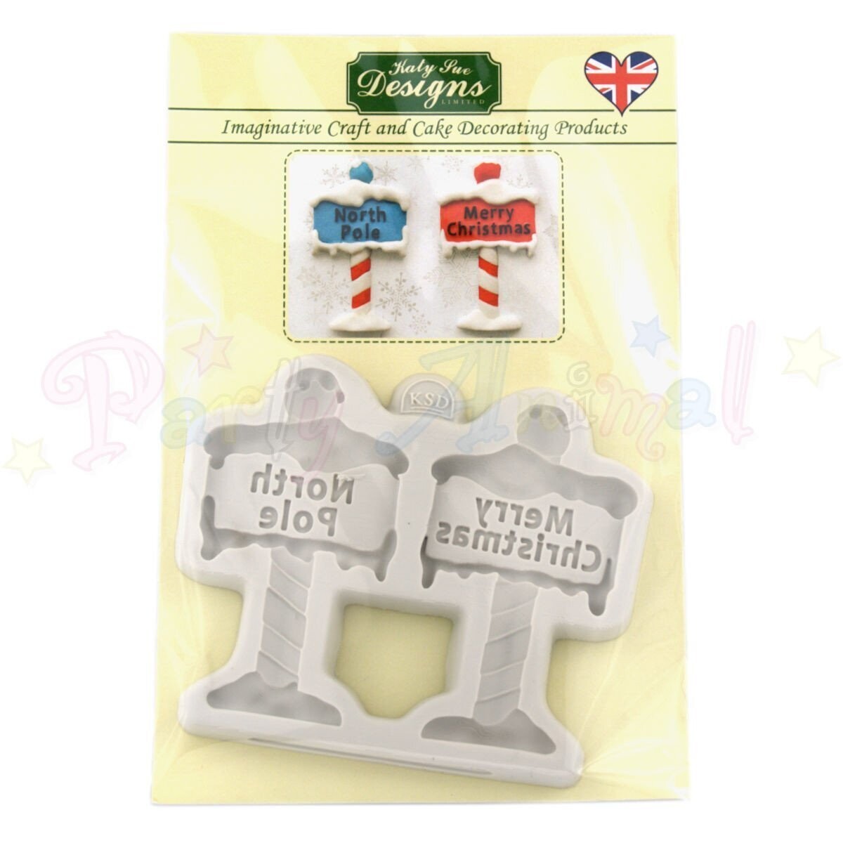 Katy Sue Designs Mould - CHRISTMAS SIGN POSTS