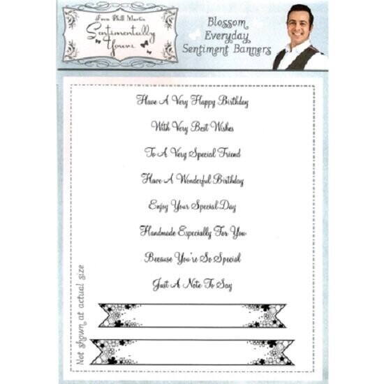 Sentimentally Yours - Blossom Everyday Sentiment Banners by Phil Martin **50% OFF**