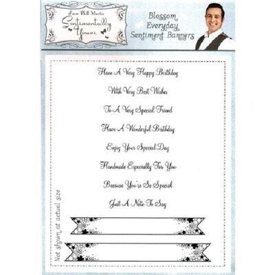 Sentimentally Yours - Blossom Everyday Sentiment Banners by Phil Martin **50% OFF**