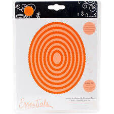 Tonic Dies - Essentials - MIXED SCALLOPED &amp; STRAIGHT EDGE OVAL SET