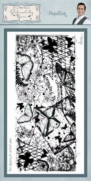 Sentimentally Yours - Rubber Stamp SYR007 PAPILLION