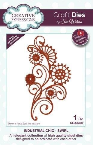 Dies by Sue Wilson  - Industrial Chic -SWIRL CED25003  **HALF PRICE**