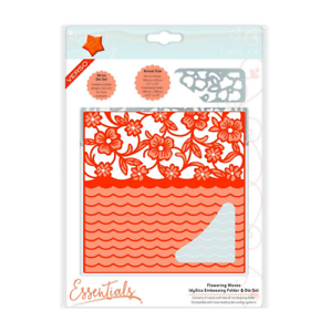 Tonic Idyllics Embossing Folder &amp; Die set - FLOWERING WAVES