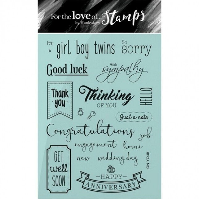 Hunkydory - &quot;For the Love of Stamps&quot; A6 Stamps - OCCASIONS