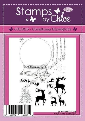 Stamps by Chloe JUL023 CHRISTMAS SNOWGLOBE **Reduced**