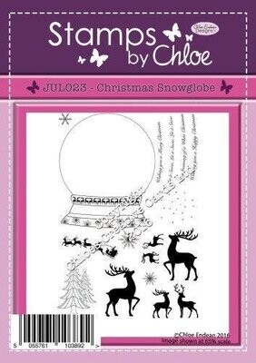 Stamps by Chloe JUL023 CHRISTMAS SNOWGLOBE **Reduced**
