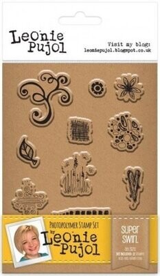 Leonie Pujol A6 Photopolymer Stamp Set - SUPER SWIRL