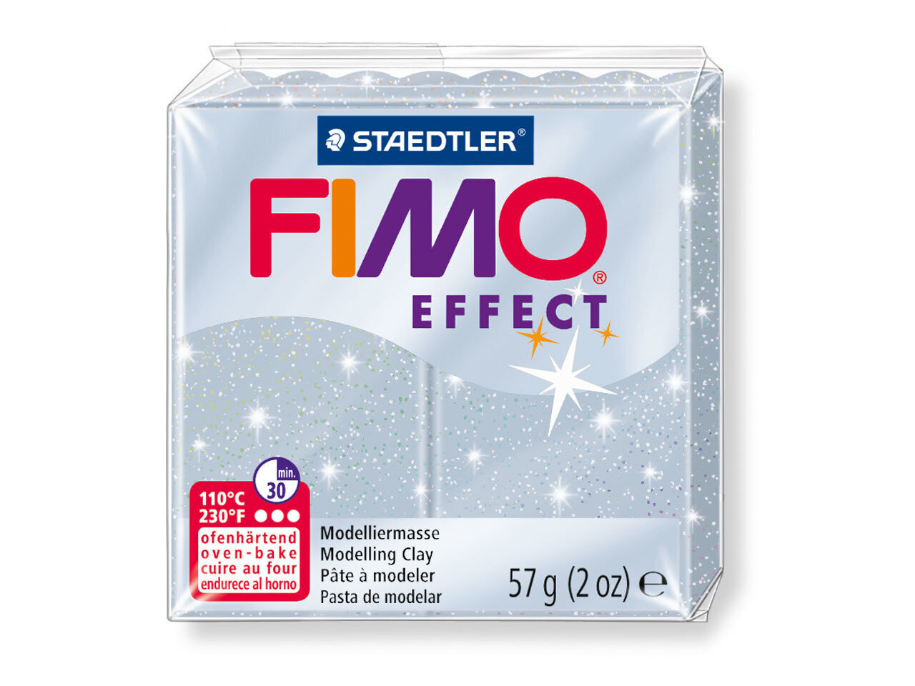Fimo Effect Clay - GLITTER SILVER 812