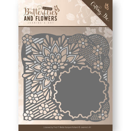 Jeanine&#39;s Art - Butterflies &amp; Flowers - FLOWER FRAME