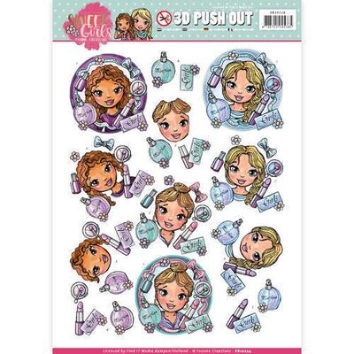 Yvonne Creations - SWEET GIRLS- Die-cut 3D Decoupage Sheet