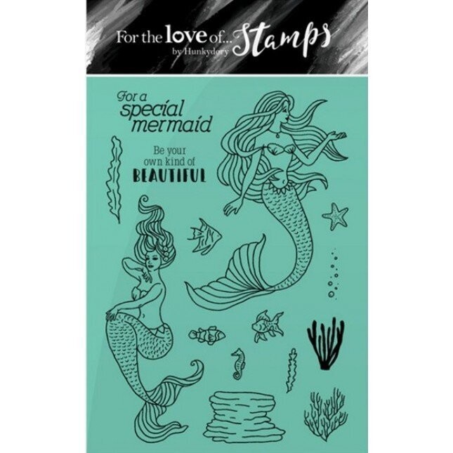 Hunkydory - &quot;For the Love of Stamps&quot; A6 Stamps - BEAUTIFUL MERMAIDS