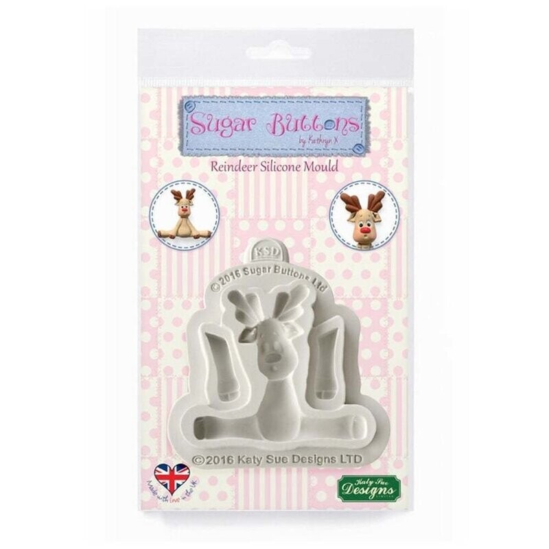 Katy Sue Designs &amp; Sugar Buttons Mould - REINDEER