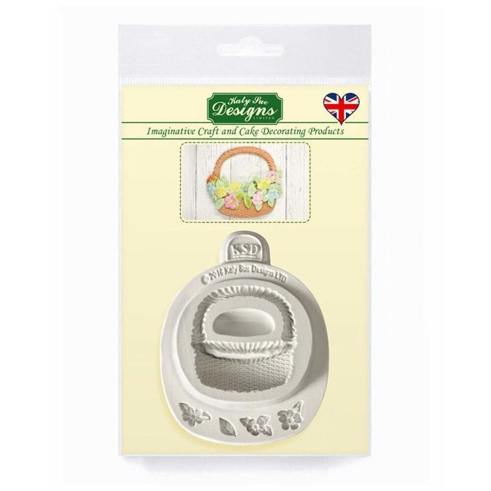 Katy Sue Designs Mould - BASKET &amp; FLOWERS