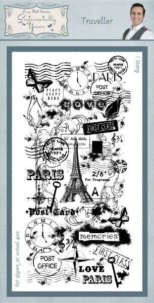 Sentimentally Yours - Rubber Stamp SYR008 TRAVELLER