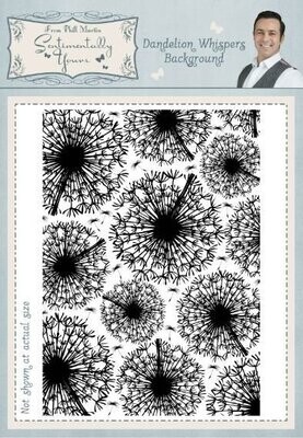 Sentimentally Yours - Dandelion, Whispers Background by Phil Martin