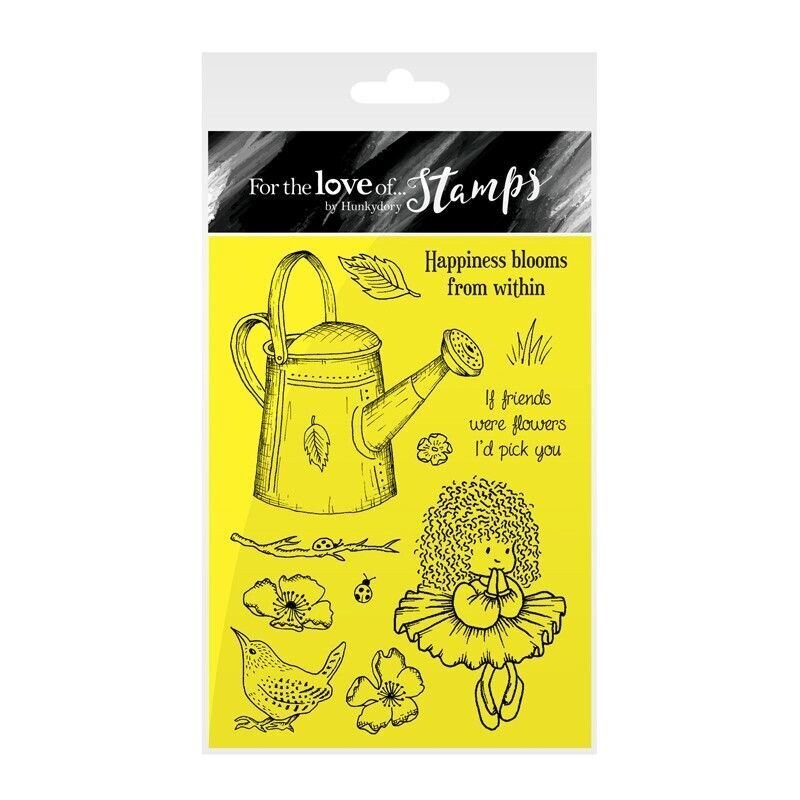 Hunkydory - &quot;For the Love of Stamps&quot; A6 Stamps - HAPPINESS BLOOMS