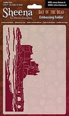 Sheena Douglass 5&quot; x 7&quot; Embossing Folder CASTLE ON THE WATER