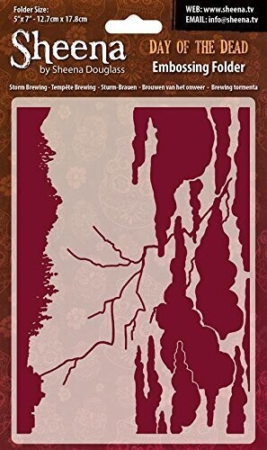 Sheena Douglass 5&quot; x 7&quot; Embossing Folder STORM BREWING