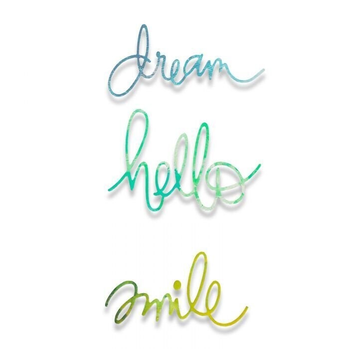 Sizzix Thinlits Die - 662668 SENTIMENTS