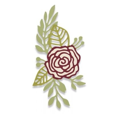 Sizzix Thinlits Die - 661742 DOODLE ROSE  **HALF PRICE**