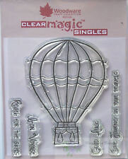 Woodware Crafts Acrylic Stamp Set - HOT AIR BALLOON