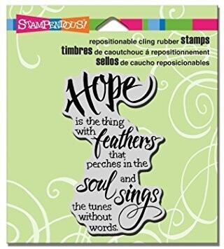 Stampendous Cling Rubber Stamp  - CLING HOPE SINGS
