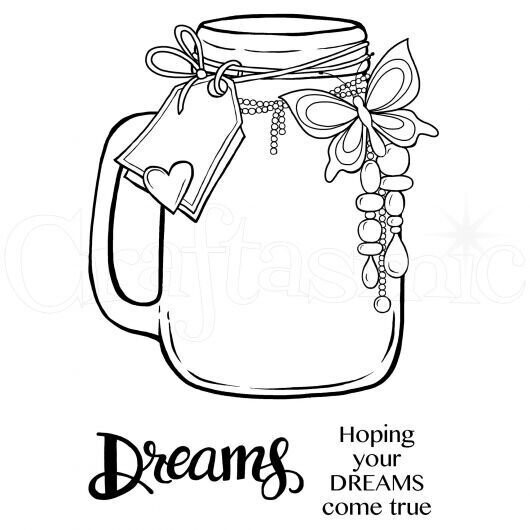 Woodware Clear Magic Stamp set - JAR OF DREAMS