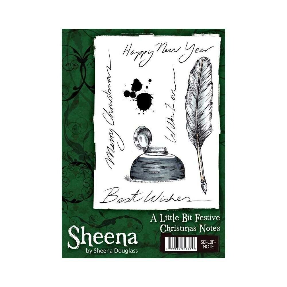 Sheena Douglass A6 Stamps A LITTLE BIT FESTIVE CHRISTMAS NOTES**LESS THAN HALF PRICE**