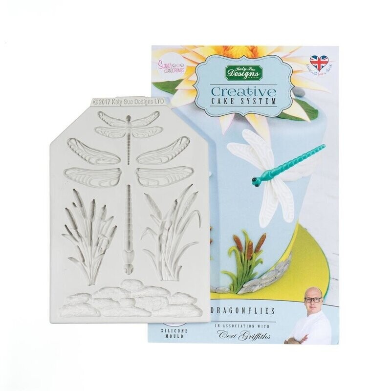Katy Sue Designs Silicone Mould - CERI GRIFFITHS-  DRAGONFLY