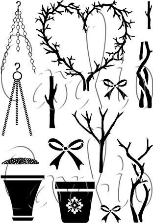 Card-io Clear Stamp set - POSH POTS
