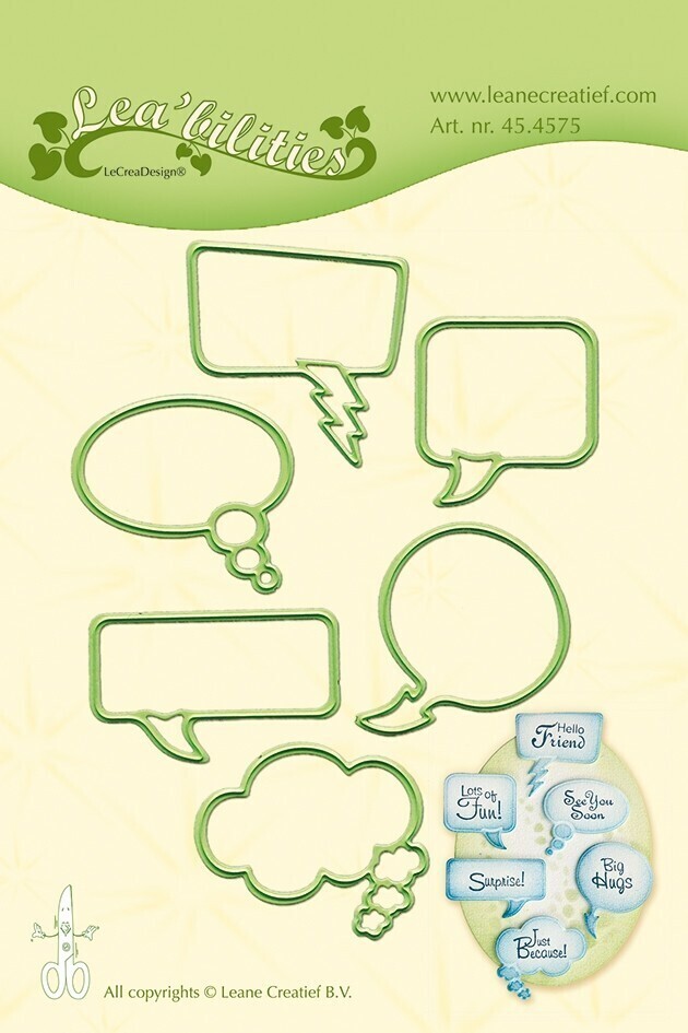 Leane Creatief BV Dies - SENTIMENT BALLOONS  **REDUCE**